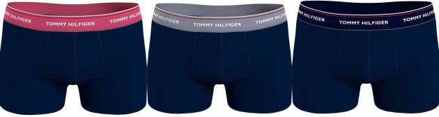 Tommy Hilfiger Underwear Trunk met logo op de tailleband (set 3 stuks Set van 3)