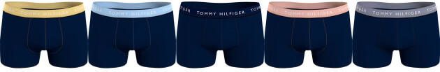 Tommy Hilfiger Underwear Trunk met logo op de tailleband (set 5 stuks Set van 5)
