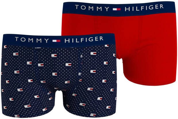 Tommy Hilfiger Underwear Trunk 2P TRUNK PRINT met merk-onderbroekband (Set van 2)