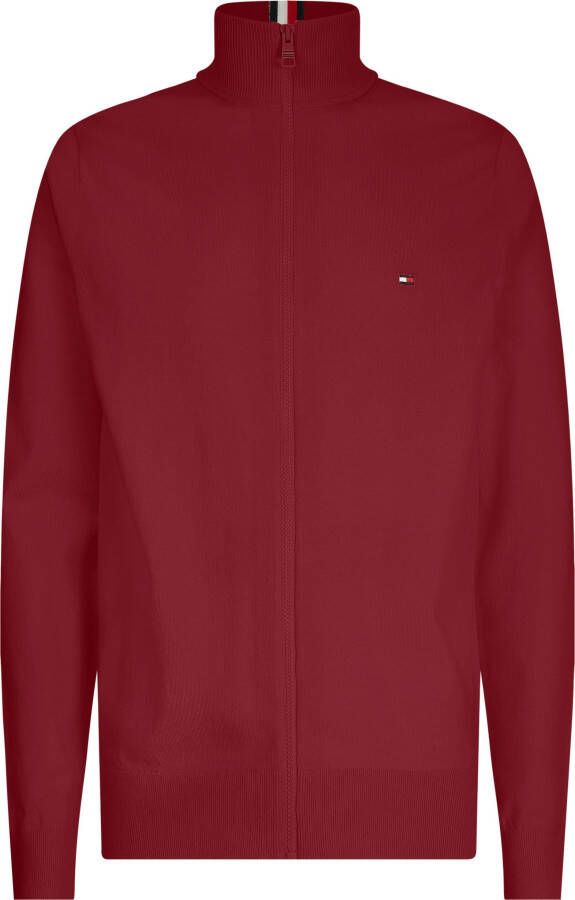Tommy Hilfiger Gebreid jack met labelstitching model '1985'