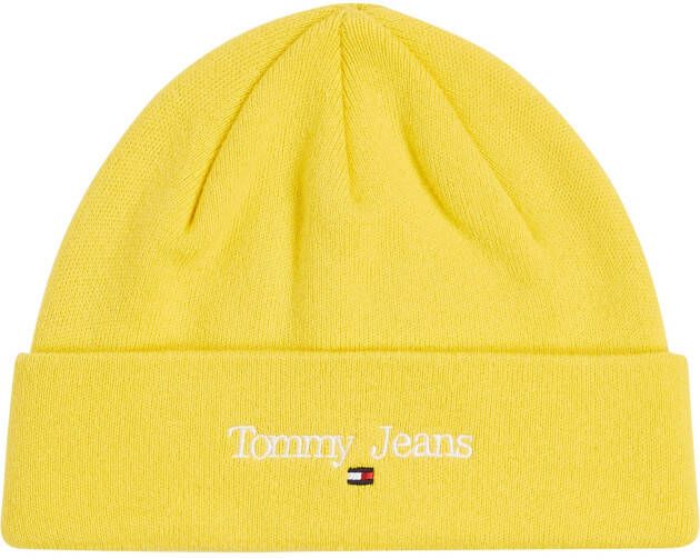 Tommy Jeans Beanie met labelstitching model 'TJW SPORT'