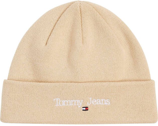 Tommy Jeans Beanie met labelstitching model 'TJW SPORT'