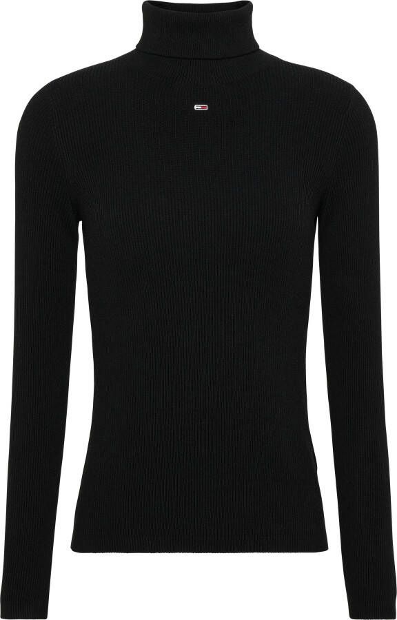 Tommy Hilfiger Zwarte Truien voor een Stijlvolle en Comfortabele Garderobe Black Dames