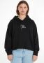 Tommy Jeans Curve PLUS SIZE hoodie met labelstitching model 'ESSENTIAL' - Thumbnail 2