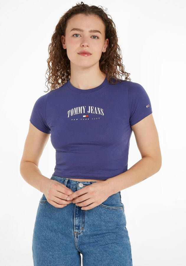 Tommy Jeans Curve Shirt met korte mouwen TJW CRV BBY ESSENTIAL LOGO 2 SS (1-delig)