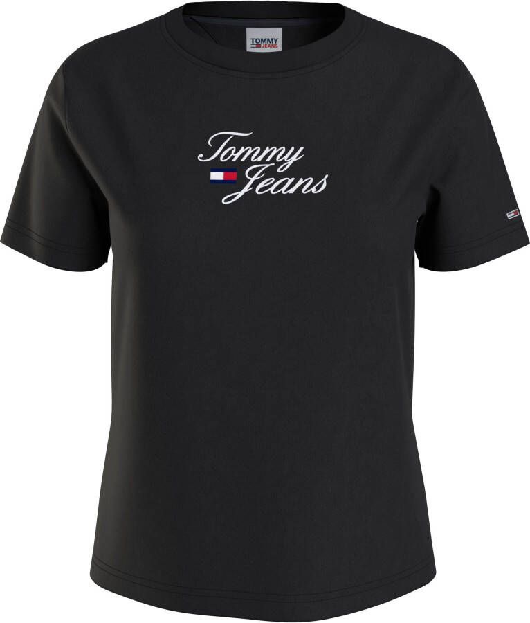 Tommy Jeans Curve T-shirt TJW CRV REG ESSENTIAL LOGO 1 SS met tommy jeans-letters