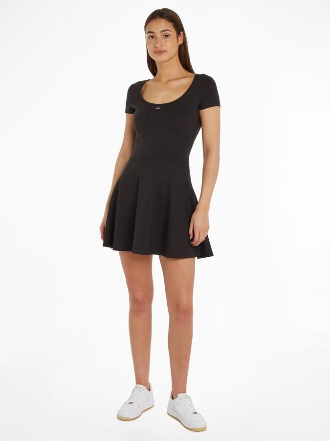 Tommy Jeans Curve Blousejurk TJW SS FIT & FLARE DRESS EXT - Foto 4