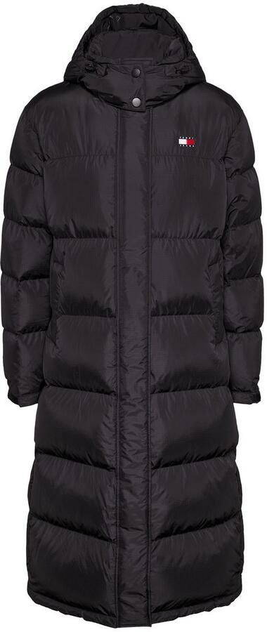 Tommy Jeans Gewatteerde lange jas met labelstitching model 'ALASKA' - Foto 4