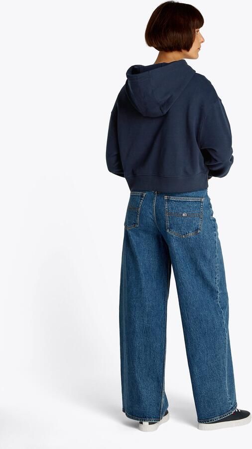 Tommy Jeans Curve Hoodie TJW RLX CRP SCRIPT HOODIE EXT in grote maten met capuchon script logo-opdruk - Foto 2