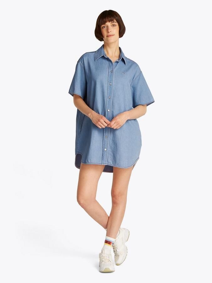 Tommy Jeans Curve Jurk met overhemdkraag SS SHIRT DRESS EXT - Foto 3