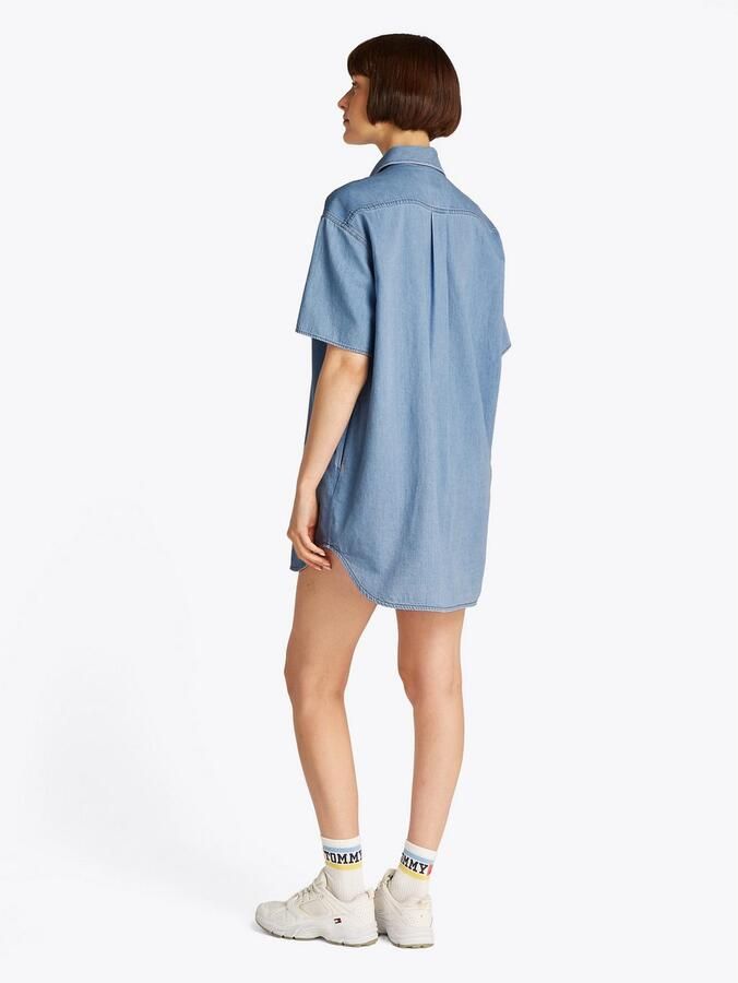 Tommy Jeans Curve Jurk met overhemdkraag SS SHIRT DRESS EXT - Foto 4