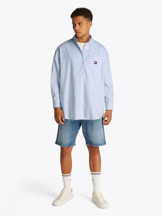 Tommy Jeans Curve Overhemdblouse TJW OVS BADGE OXFORD SHIRT EXT in grote maten oxford kwaliteit oversized logo-badge - Foto 2