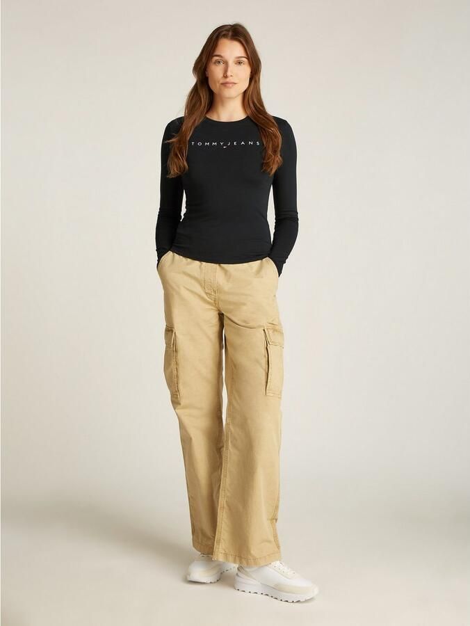 Tommy Jeans Curve Shirt met lange mouwen TJW SLIM LINEAR TEE LS EXT - Foto 2