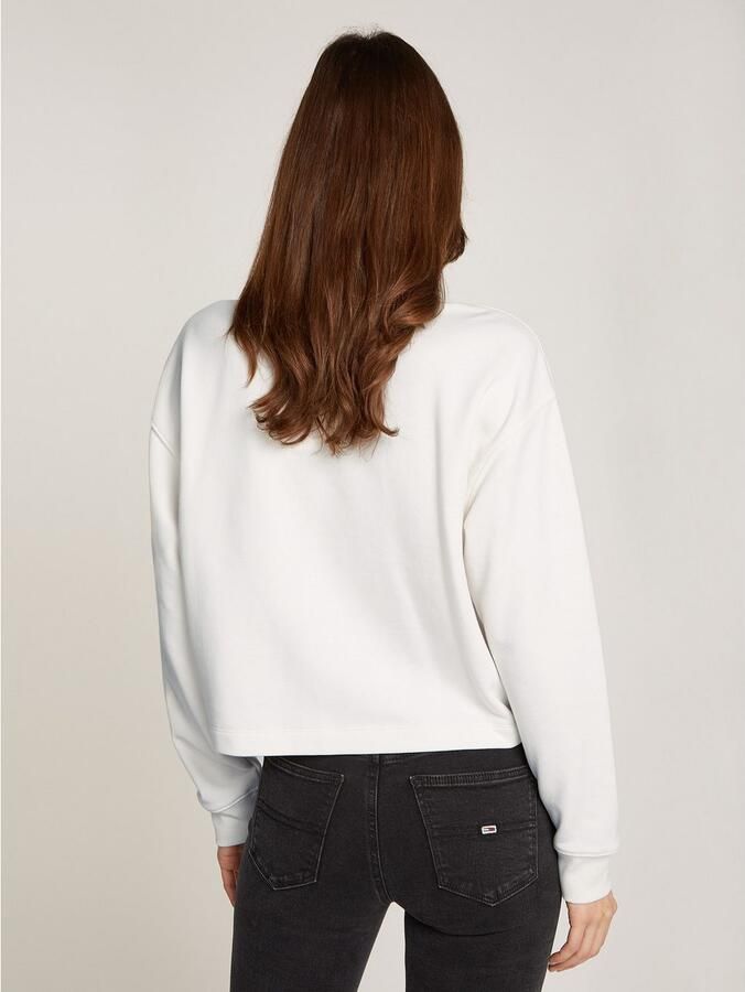 Tommy Jeans Curve Sweatshirt TJW ESSENTIAL LOGO 1 CREW EXT in grote maten met logo-opschrift - Foto 3