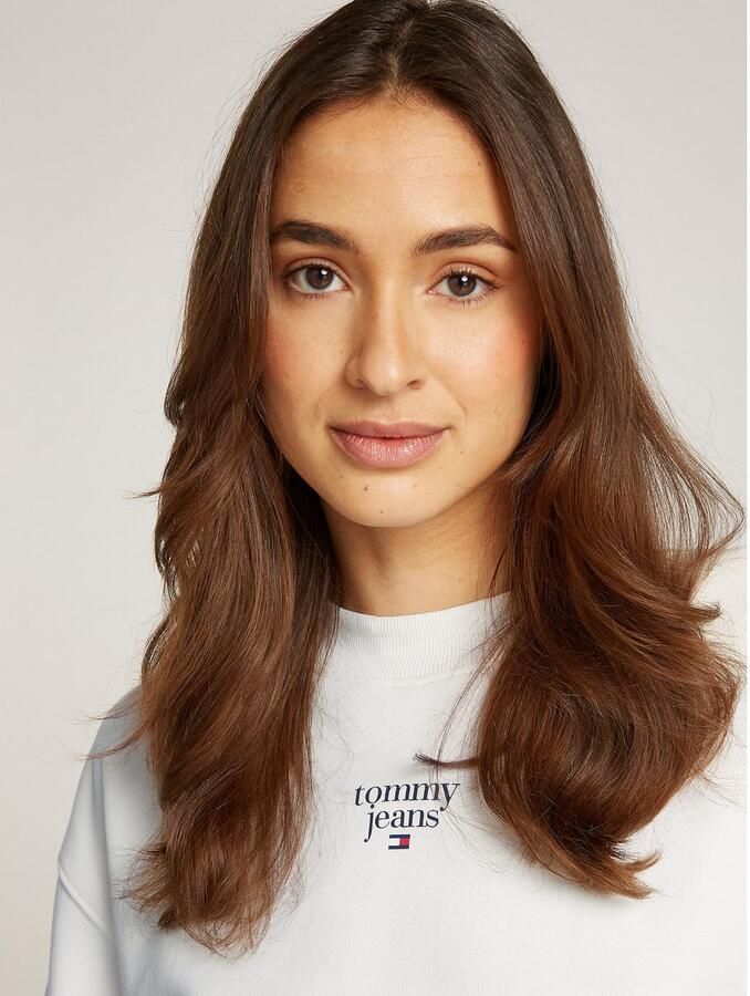 Tommy Jeans Curve Sweatshirt TJW ESSENTIAL LOGO 1 CREW EXT in grote maten met logo-opschrift - Foto 2
