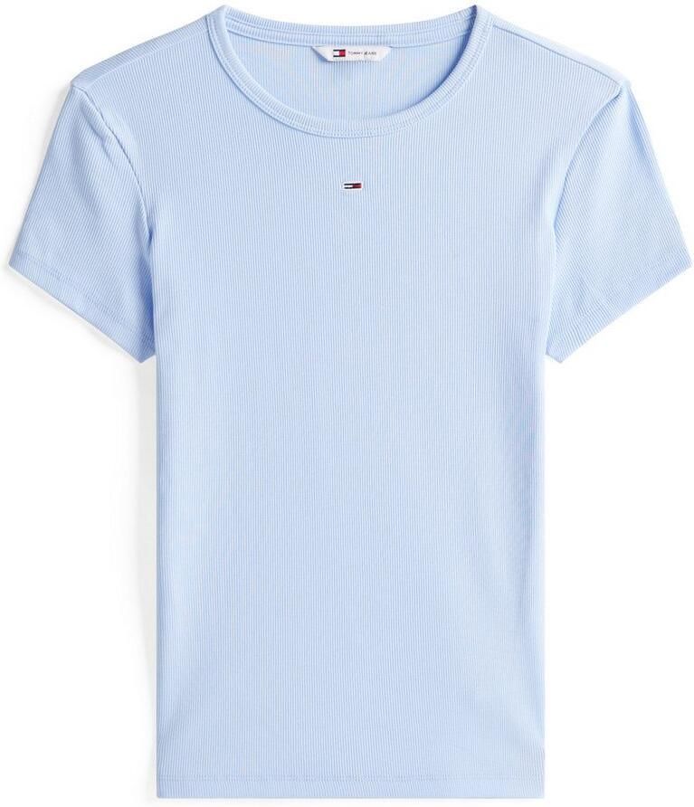 TOMMY JEANS Dames Tops & T-shirts Tjw Slim Essential Rib Ss Ext Lichtblauw - Foto 5
