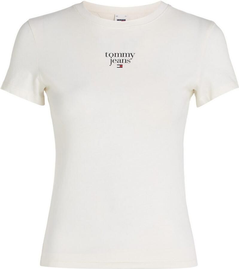 Tommy Jeans Curve T-shirt TJW SLIM ESSENTIAL LOGO1 TEE EXT in grote maten met logo-opschrift