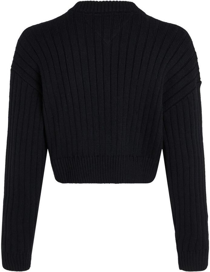 Tommy Jeans Curve Trui met V-hals TJW VNCK CENTER FLAG SWEATER EXT - Foto 2