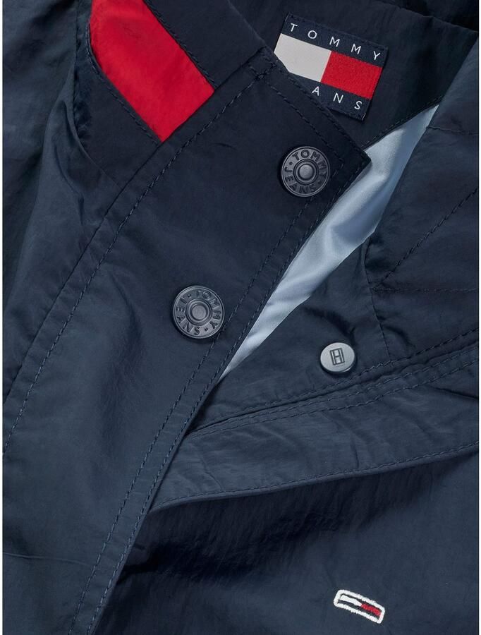 TOMMY JEANS Outdoorjack TJW ESSENTIAL JACKET EXT met contrastkleurige inzet