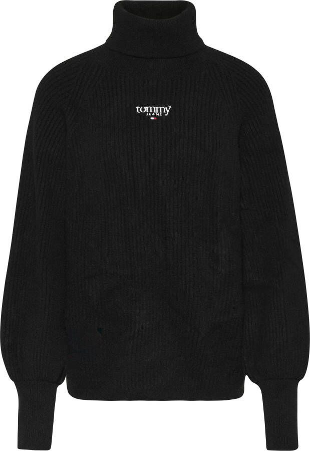 Tommy Jeans Gebreide pullover met labelstitching