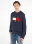 TOMMY JEANS Gebreide trui TJM RLX FLAG CABLE KNIT SWEATER - Thumbnail 1