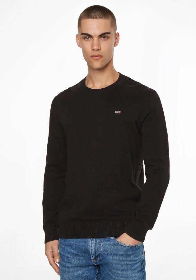 Tommy Jeans Heren Zwarte Gebreide Kleding van Tommy Hilfiger Black Heren