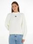 Tommy Jeans Witte dames sweater van biologisch katoen met coltrui White Dames - Thumbnail 1