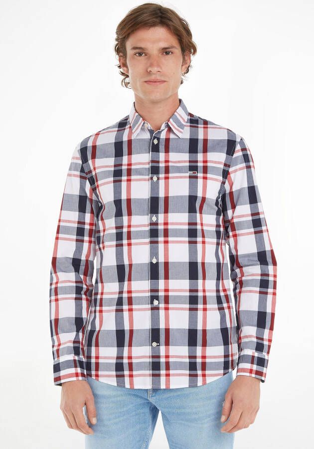TOMMY JEANS Geruit overhemd TJM CLSC ESSENTIAL CHECK SHIRT met geruit patroon