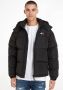 Tommy Hilfiger Zwarte gewatteerde jas met hoge kraag en capuchon Black Heren - Thumbnail 5