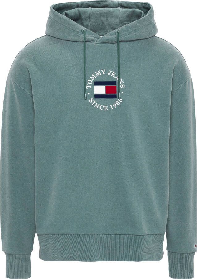 Tommy Jeans Hoodie met logostitching model 'EG TIMELESS TOMMY HOODIE'