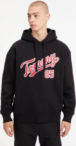 Tommy Jeans Hoodie met labelstitching model 'RLXD COLLEGE 85 HOODI'