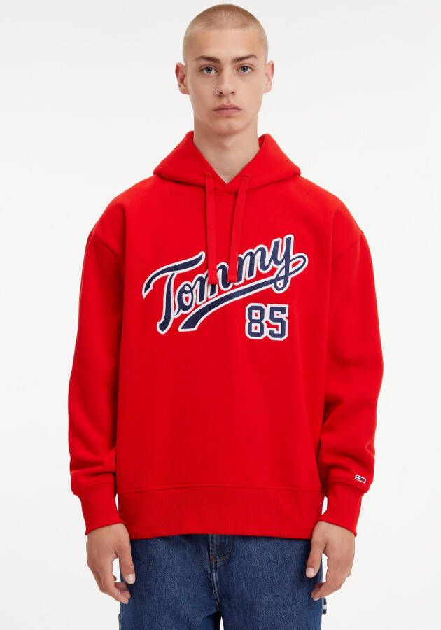 Tommy Hilfiger Veelzijdige Rode Sweatshirt voor Mannen Dm0Dm15711 Rood Heren