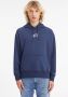 Tommy Hilfiger Blauwe hoodie met lange mouwen en gerecyclede vezels Blue Heren - Thumbnail 1