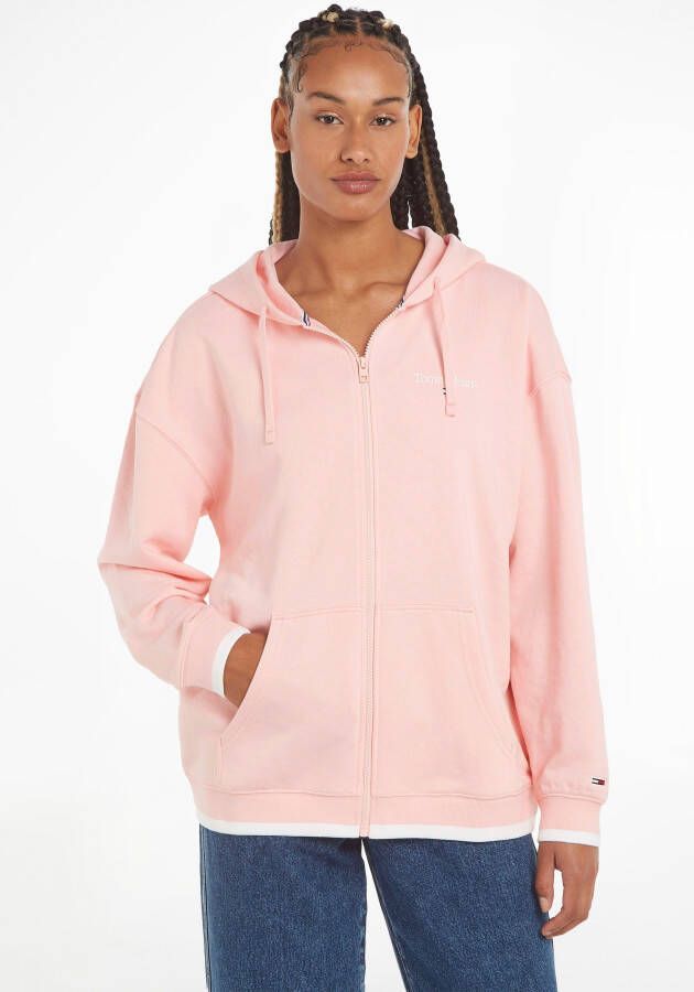 TOMMY JEANS Hoodie TJW OVR LINEAR 2 ZIP THRU HOODIE