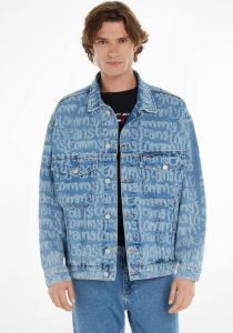 Tommy Jeans Oversized jeansjack met labeldetail model 'AIDEN'