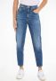 Tommy Hilfiger Blauwe Ultra High Rise Tapered Mom Jeans Blauw Dames - Thumbnail 1