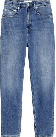 Tommy Jeans Tapered fit jeans met stretch model 'Mom Jean'