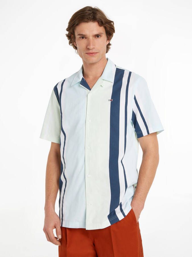 TOMMY JEANS Overhemd met korte mouwen TJM RLX SS STRIPE CAMP SHIRT