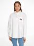 Tommy Jeans Overhemdblouse met labelpatch model 'BADGE BOYFRIEND SHIRT' - Thumbnail 3