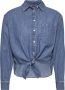 TOMMY JEANS Overhemdblouse TJW FRONT TIE CHAMBRAY SHIRT met logo flag - Thumbnail 2