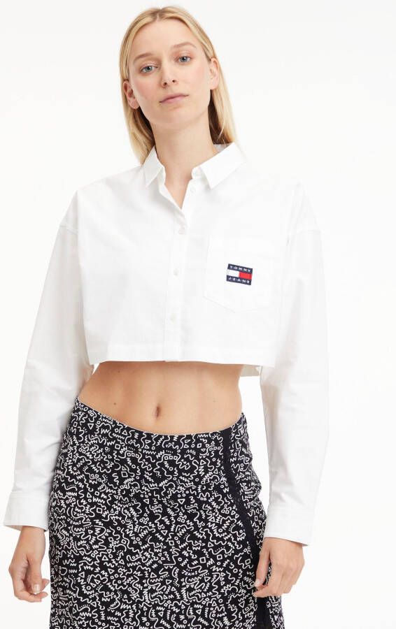 TOMMY JEANS Overhemdblouse TJW SUPER CROPPED SHIRT