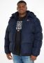 Tommy Jeans Big & Tall gewatteerde jas van gerecycled polyester twilight navy - Thumbnail 1