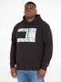 Tommy Jeans Plus SIZE hoodie met labelprint model 'FLAG SPRAY' - Thumbnail 2