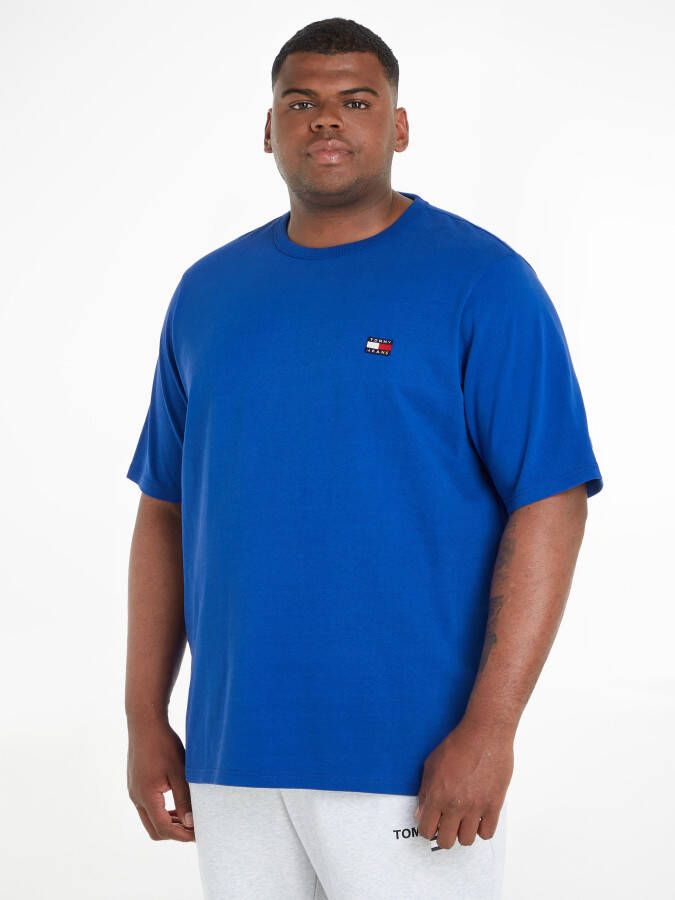 Tommy Jeans Big & Tall regular fit T-shirt met logo en patches ultra blue