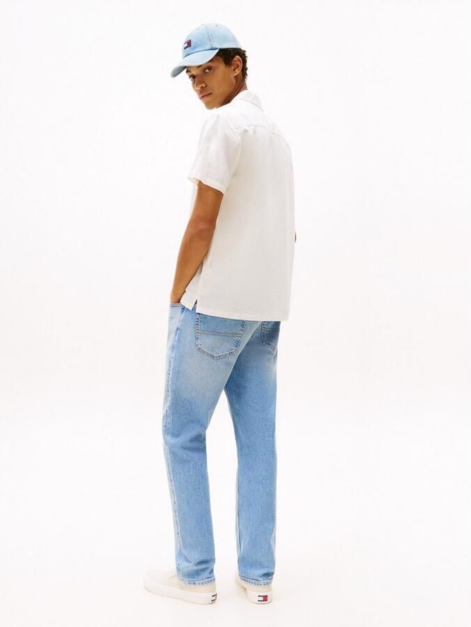 Tommy Jeans Regular fit vrijetijdsoverhemd van een mix van katoen en linnen - Foto 15