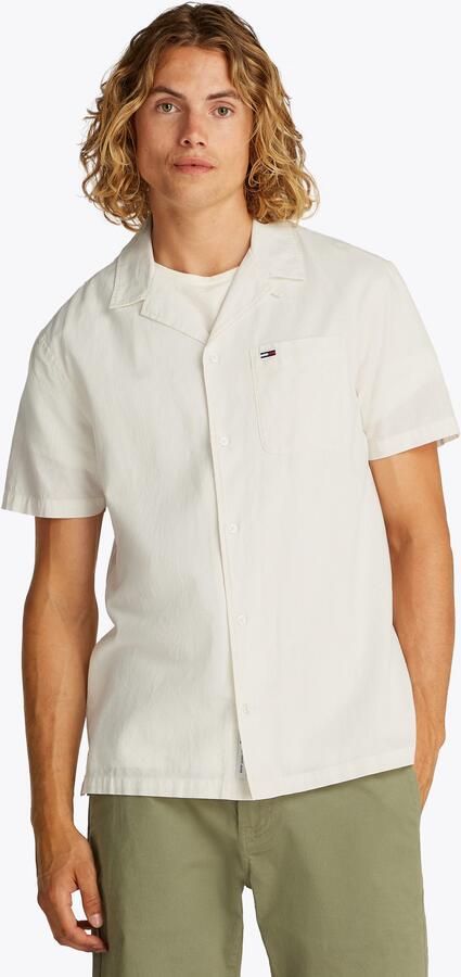Tommy Jeans Regular fit vrijetijdsoverhemd van een mix van katoen en linnen - Foto 16