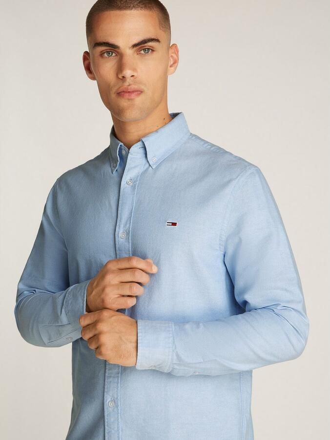 Tommy Jeans Plus Overhemd met lange mouwen TJM REG OXFORD SHIRT EXT in grote maten logoborduring button-down kraag - Foto 3