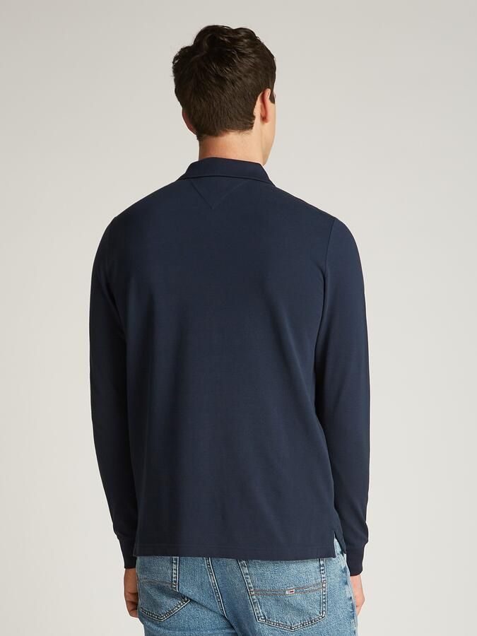 Tommy Jeans Plus Poloshirt met lange mouwen TJM SLIM PLACKET POLO LS EXT in grote maten logoborduring - Foto 2