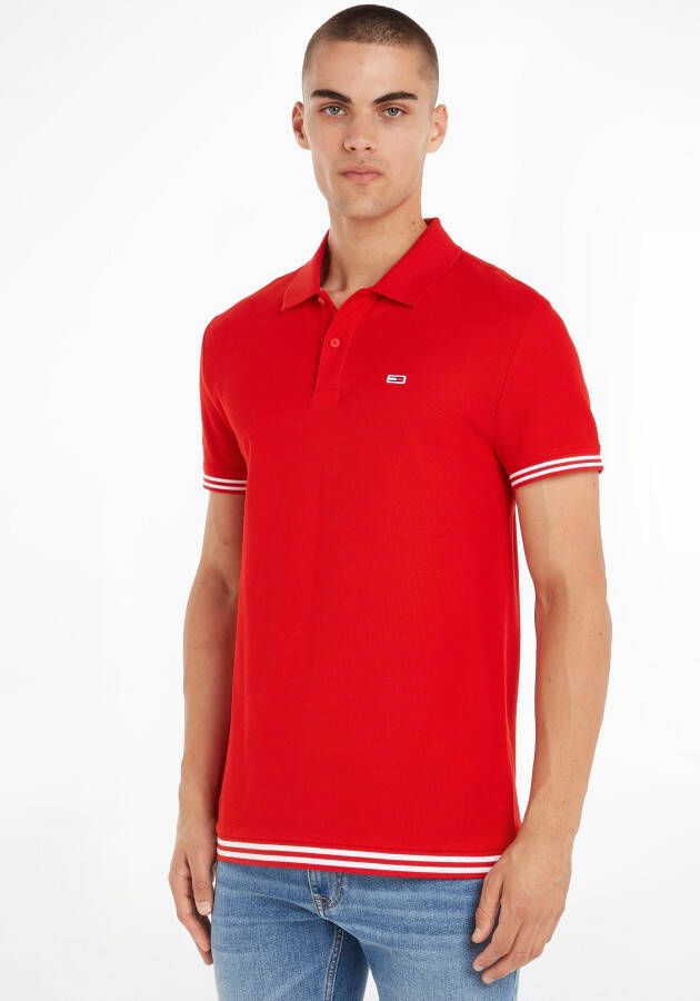 TOMMY JEANS Poloshirt TJM CLSC TIPPING POLO met een polokraag