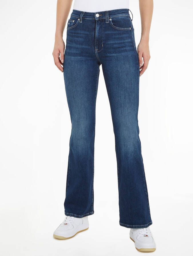 Tommy Jeans Bootcut jeans met logostitching model 'SYLVIA'
